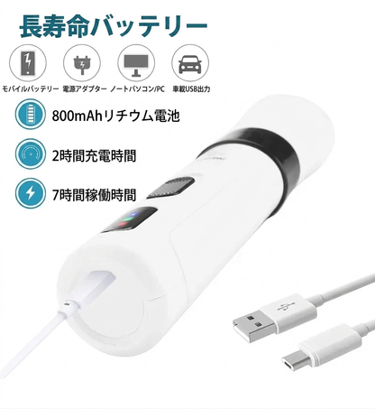 ペット用 電動爪やすり｜静音グラインダー 犬・猫対応 USB充電